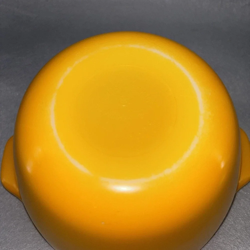 Vintage Anchor Hocking ORANGE Fire King Cinderella Mixing Bowl 8.5 In RARE EUC